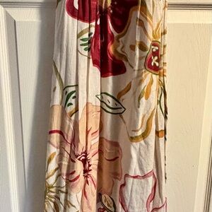 Old Navy Floral A-Line halter dress- Red, Whiteand Yellow